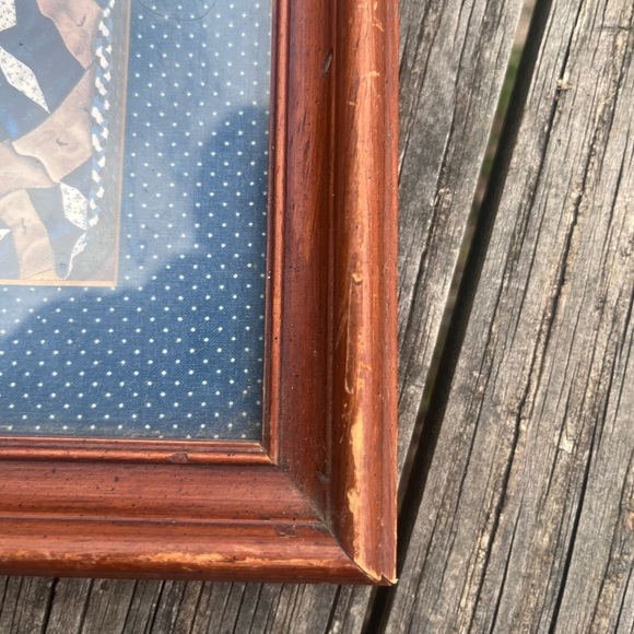 VINTAGE PAT PEARSON FRAMED FOLK ART PRINT RUSTIC FARMHOUSE - Picture 5 of 10